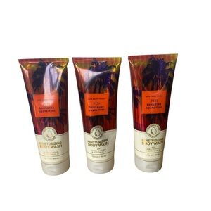 Bath & Body Works FIJI Sunshine Guava-tini Moisturizing Body Wash w/Shea 8oz x3
